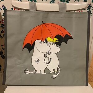 Moomin Characters Shopping Tote "Under Umbrella" (New!)